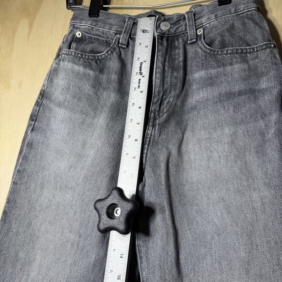 UNIQLO Gray Denim Jeans Womens Size 22 High Rise Straight Leg Casual - Picture 5 of 10